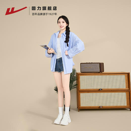 回力老爹鞋2025冬季女鞋厚底增高小白鞋爆款加绒鞋子女皮面运动鞋 商品图4