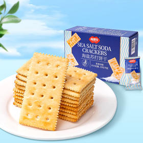 福事多海盐苏打饼干180g*2盒，0反式脂肪酸，独立小包装