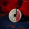 朱砂山贵花钱红底蛟龙花钱男女同款国风吊坠挂件饰品 商品缩略图2