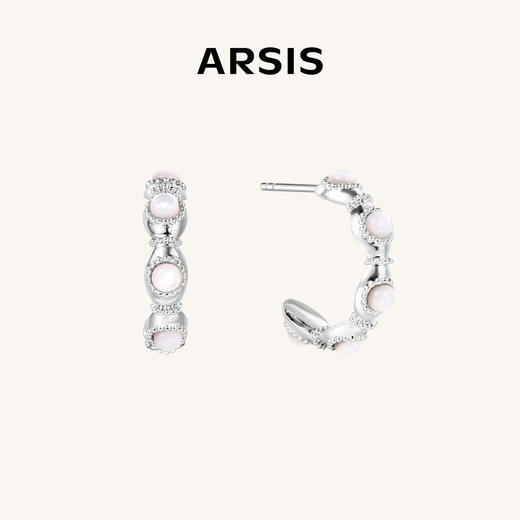 ARSIS｜流光系列 珠光漫舞耳圈 商品图0