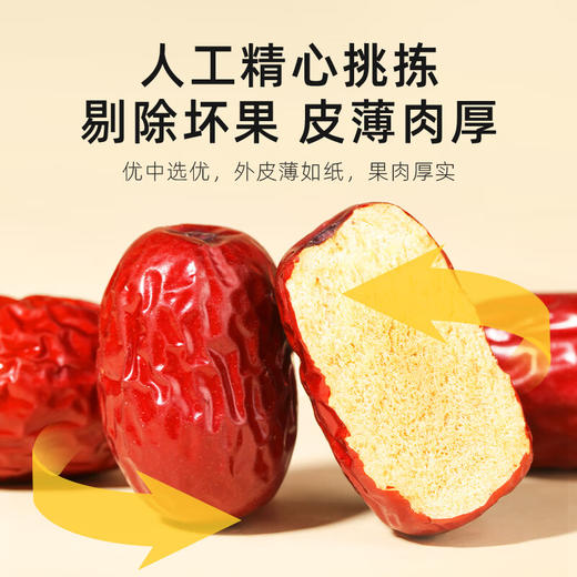杞里香红枣 新疆灰枣500g （250g*2袋）大红枣新疆特产枣子即食零食果干骏枣送礼长辈 商品图3