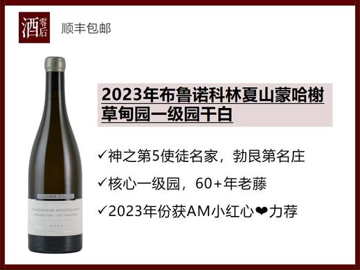 【千元档佳选】法国勃艮第布鲁诺科林2023年夏山蒙哈榭草甸园一级园干霞多丽干白/夏山蒙哈榭村级干白 商品图0
