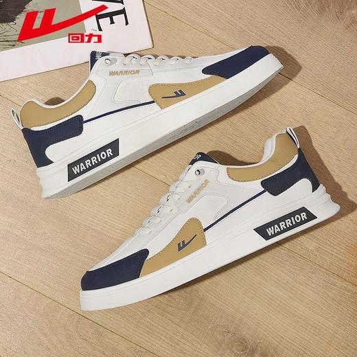 回力男鞋板鞋男款冬季薄绒2025新款潮流百搭小白鞋男士软底运动休闲鞋 商品图5