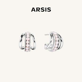 ARSIS｜流光系列 珠光月影多圈耳环