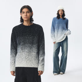 【商场同款】CHINISM赤尘 烟花芝麻提花渐变色毛衣男复古针织衫