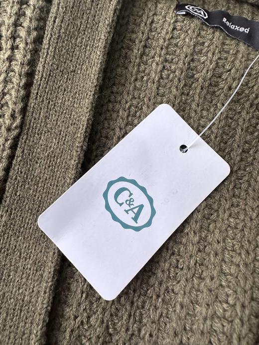 贝壳三 设计感破洞无扣针织开衫纯色宽松镂空女士毛衣外套C120531 商品图9