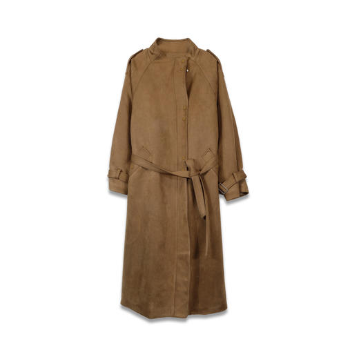 极简加绒麂皮立领外套-纪念日百货门店同款168143734 商品图4