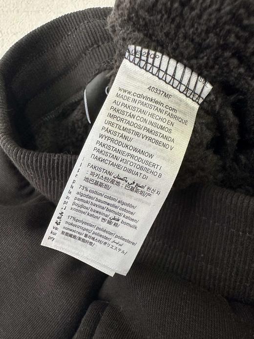 贝壳三 字母印花松紧腰休闲长裤情侣款加绒加厚束脚卫裤C120532 商品图13