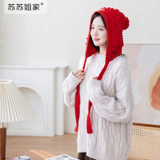 苏苏姐家甜豆豆小红帽手工diy钩针编织礼物羊毛线毛线团冬材料包 商品图1