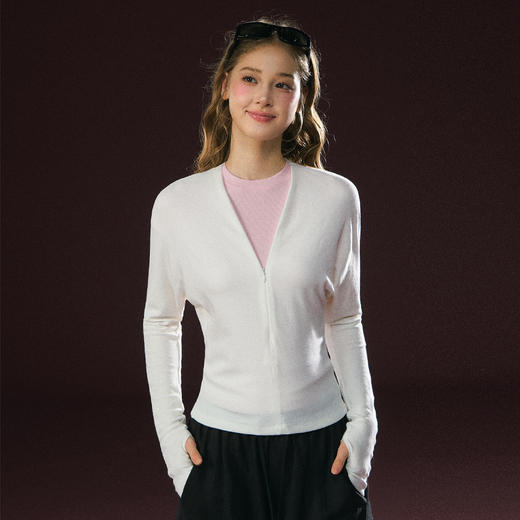 Ariseism 美式复古设计感长袖T恤女秋季新款修身上衣 商品图1