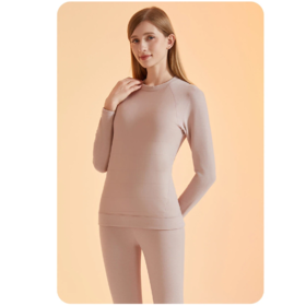 QINGPAI轻湃 100%羊毛保暖套装女款