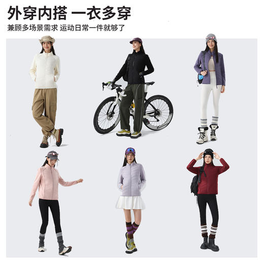 【纯羊毛修身内胆毛&外套】 轻薄秋冬季修身内胆 男女户外滑雪跑步防风保暖运动外套男 商品图3