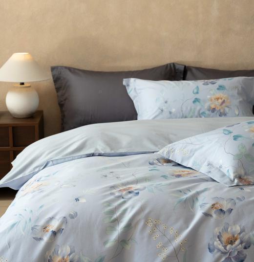 【全棉印花-蓝韵花容】舒雅生活雅系列全棉印花四件套-蓝韵花容  11010343/11010344 商品图2