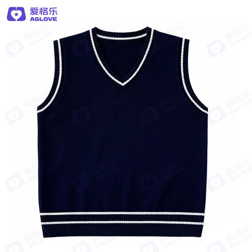 学院风毛衫V领针织马甲（春秋款） 商品图4