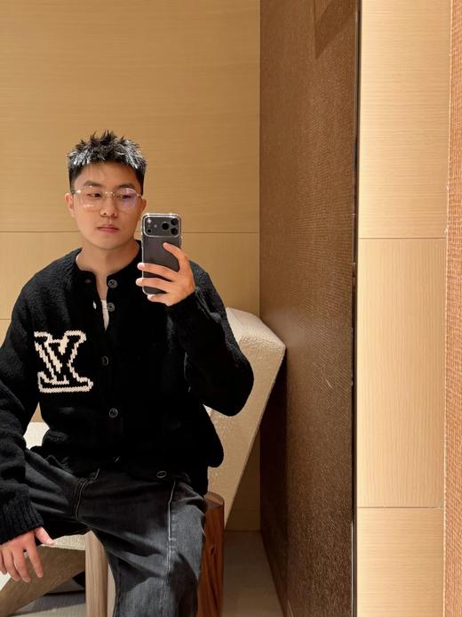 驴家  25FW 字母logo厚针嵌花针织开衫（DY） 商品图6