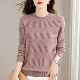 大码毛衣女秋冬季圆领打底衫宽松显瘦套头针织衫女士长袖上衣洋气