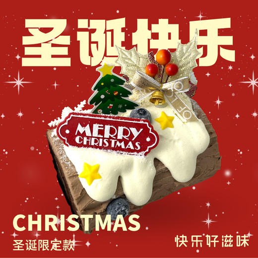 圣诞树桩蛋糕 商品图0