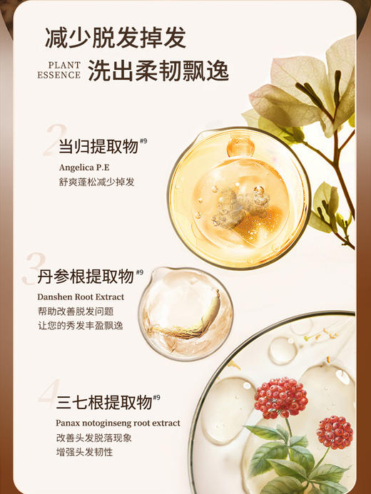 添妃道和时尚防脱洗发露洗发水510ml洗护套装 商品图1