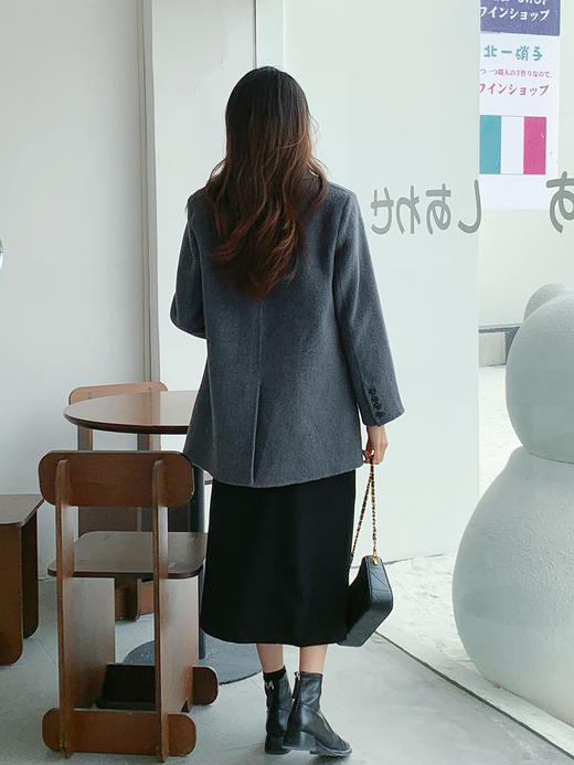 【百图lulu定制】【预售7天发】【一手长双面呢】随性 自在 羊毛双面呢大衣 商品图4