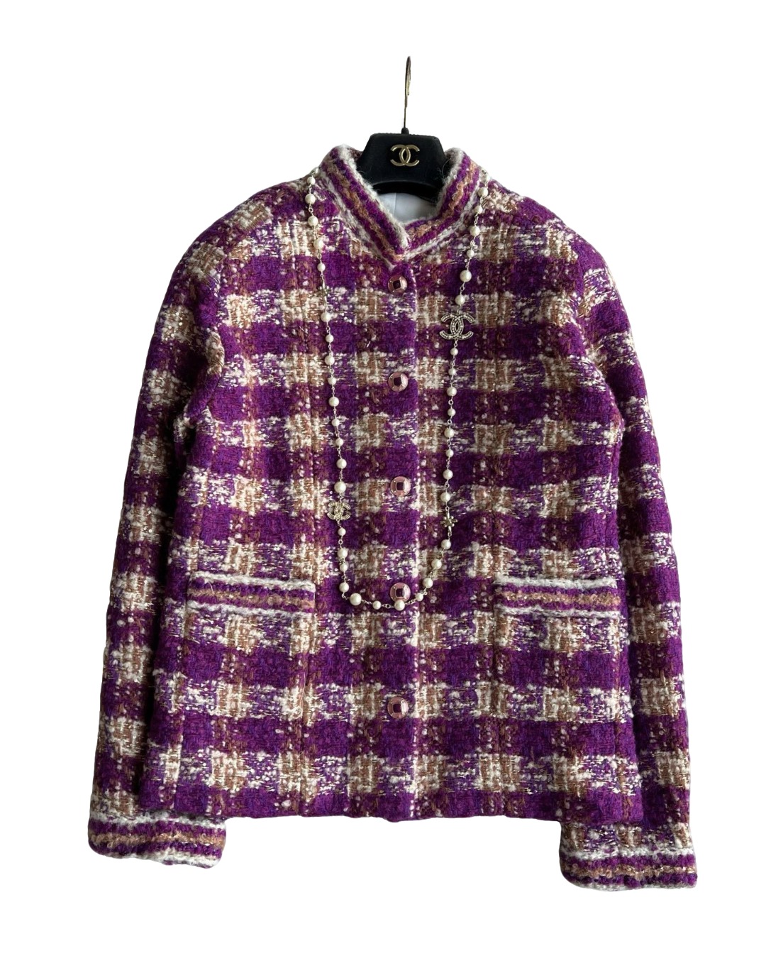 女款滑雪系列格纹粗花呢外套 不含配件zi025