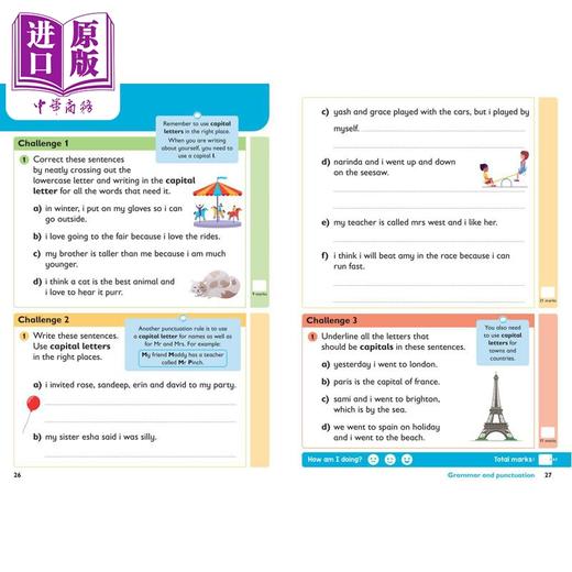 【中商原版】柯林斯英语针对性练习册一年级 第2版 Collins KS1 Practice Year 1 English Targeted Practice Workbook 2nd ed 商品图7