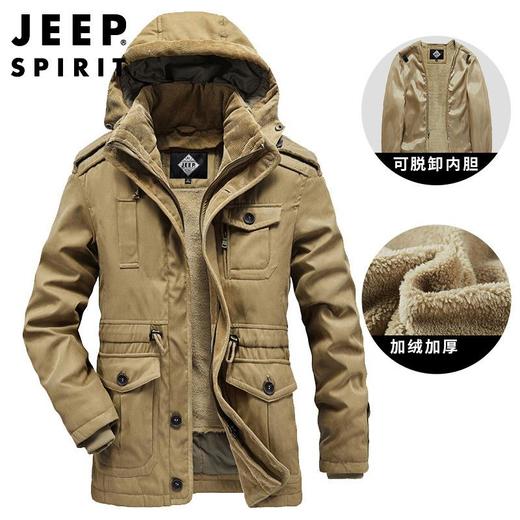 JEEP SPIRIT棉衣男士冬季外套加绒潮流短款加厚棉服HL0089 商品图1