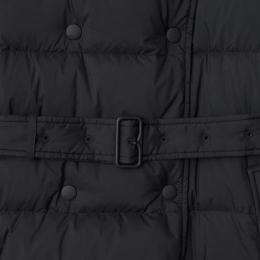 BURBERRY 巴宝莉 女士短款尼龙连帽羽绒服 黑色 8110310 A1189 商品图1