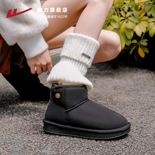回力棉鞋女鞋冬季2025新款厚底鞋子外穿加绒加厚雪地靴 商品图3