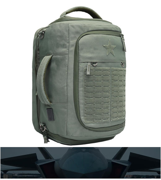 【新款魔术贴款便携多功能背包】27L多功能牛津双肩文创健身背包by 商品图2