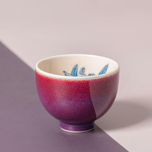 问鼎钧瓷梦鼎鹅黄青花精工款韶秀杯(凌渡仙) 商品图0