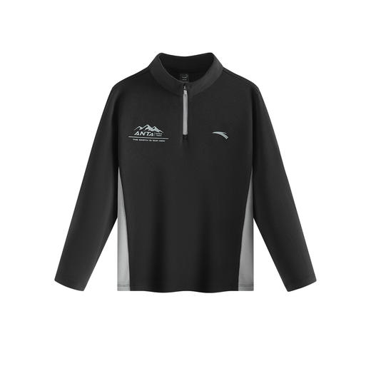 超级安踏舒雪绒保暖长T儿童半拉链卫衣秋冬保暖针织衫372546401U 商品图2