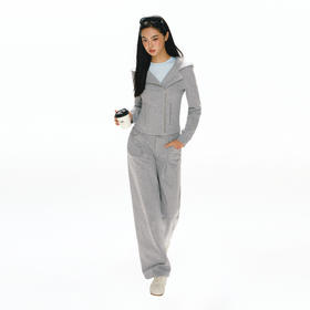 Ariseism 美式复古设计感外套长裤套装女秋冬新款两件套