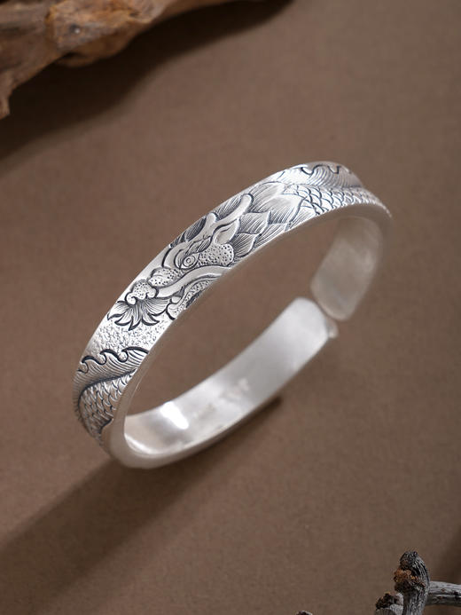 子佩集S999手工银【龙行天下】手镯【55052254】原创设计 商品图2