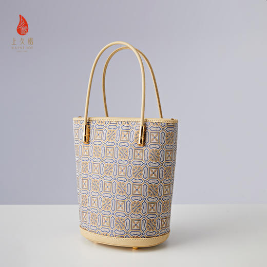 SAINTJOY/上久楷  宋锦拎包 四方定胜 BWS24A0101-E （不含礼盒包装） 商品图5