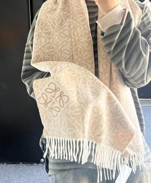 YP69-罗意威logo流苏围巾（DSX） 商品图6