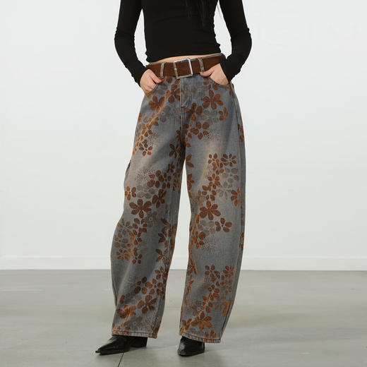 潮流百搭荒诞双面金丝绒款女裤-纪念日百货门店同款168145861 商品图0