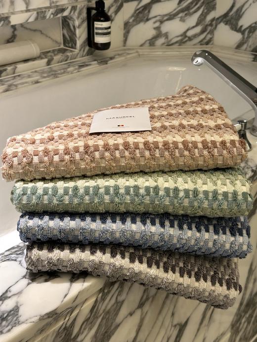 比利时百年品牌MASUREEL Icon Collection【奢感图腾毛巾/浴巾】五星酒店挚爱！100%进口埃及长绒棉，质地蓬松柔软，敏感肌也能放心用WD 商品图0