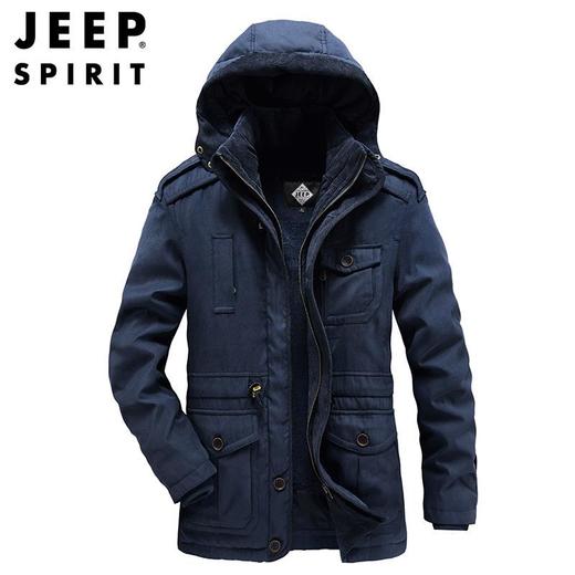 JEEP SPIRIT棉衣男士冬季外套加绒潮流短款加厚棉服HL0089 商品图3