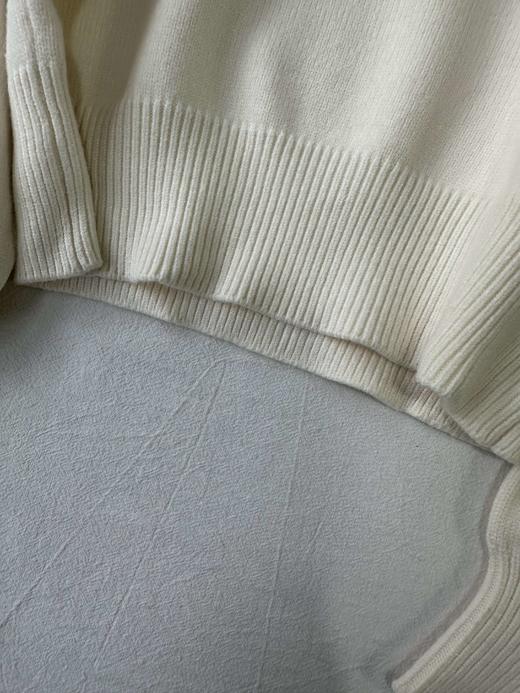 贝壳三 百搭基础款纯色圆领毛衣女软糯舒适百搭针织衫C120525 商品图3