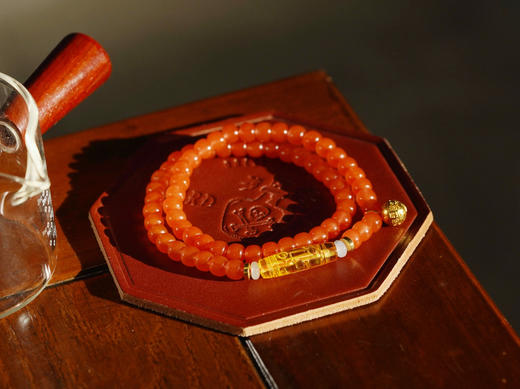 南红樱桃红手串 商品图0