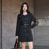 奢姿大码女装2025冬季胖妹妹不规则半高领毛呢时尚轻奢休闲外套9954394375 商品缩略图4