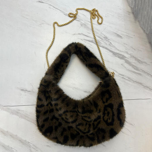 毛绒豹纹手提斜挎双用包-纪念日百货门店同款167293790 商品图1