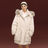 Ariseism美式复古设计感可拆卸帽子毛领棉服女冬季新款中长款外套 商品缩略图0