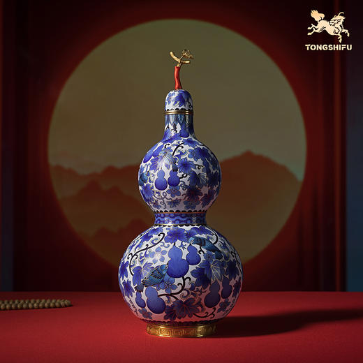 铜师傅《平安福禄》《福禄双全》客厅紫铜葫芦摆件 家居工艺品 商品图2