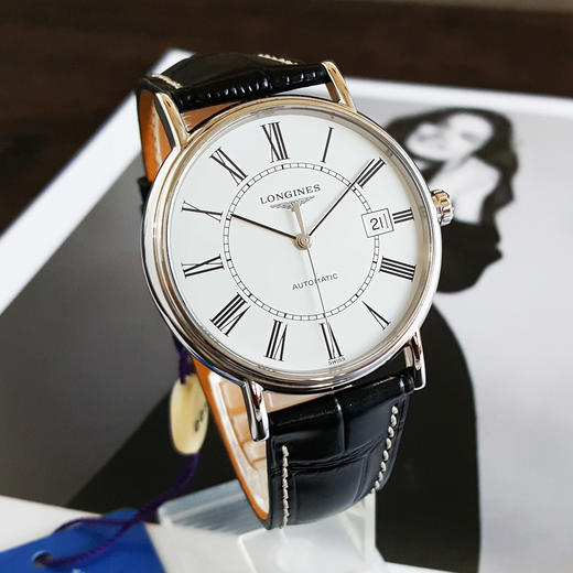 【95新】LONGINES 浪琴L4.921.4.11.2自动机械机芯日期显示38.5MM（男款）优雅系列精钢 301125NJS10 商品图2