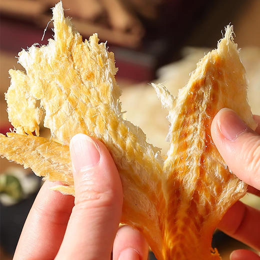 万达烤鱼片鳕鱼片500g*1罐海味零食 即食肉类零食小鱼干鸡猪肉脯肉干海味小吃休闲追剧零食 商品图4