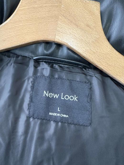 贝壳三 时尚立领PU皮加厚无袖外套马甲保暖百搭防风背心C120529 商品图10