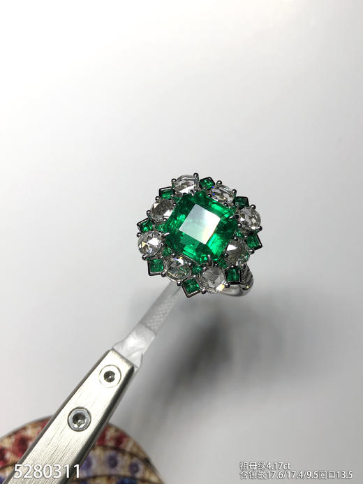 祖母绿钻石戒指【5280311】具体价格微信咨询 商品图2