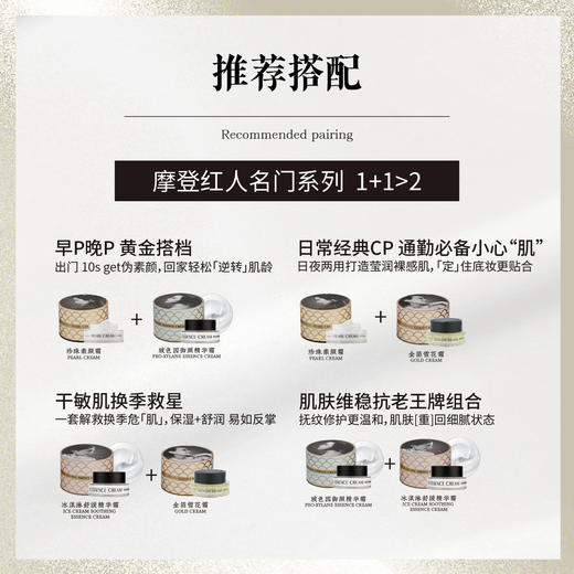 摩登红人名门金箔雪花膏冬保湿面霜补水睡眠面膜免洗晚霜盈润30g 商品图5