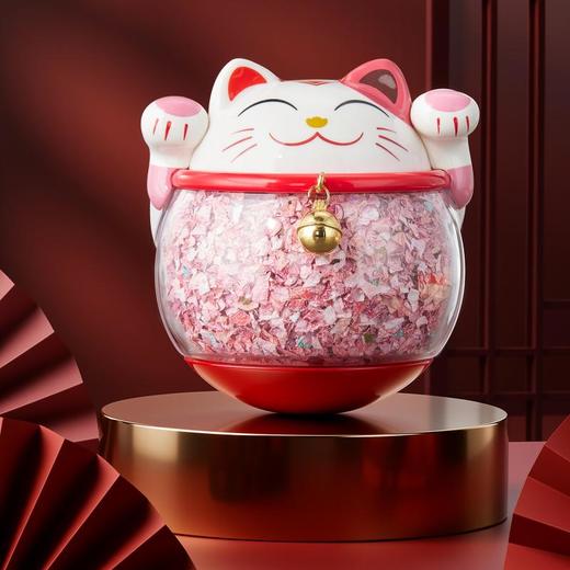 朱炳仁·铜 兜财猫(碎钞)，传统与现代的交融，约80*75*84MM，约0.2KG 商品图1